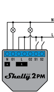 Relay switch 2 AC load circuits 1 |