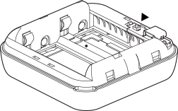 Shelly Plus HT button location |