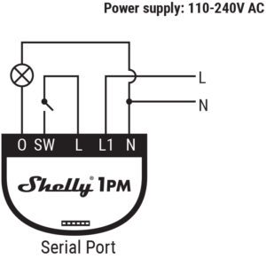 shelly 1pm ac wiring |
